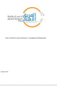 Cash Transfers for Social Assistance - Investigative Working Paper