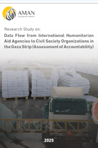 Data Flow from International Humanitarian Aid Agencies to Civil Society Organizations in the Gaza Strip (Assessment of Accountability)