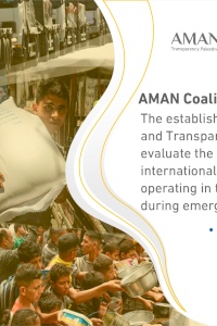 AMAN Coalition Recommends Establishing an Integrity and Transparency Index for their Work in Emergencies