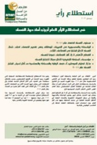 إستطلاع للرأي حول آراء المواطنين عن الفساد 2011
