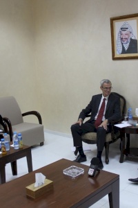 وزير الداخلية د. سعيد ابو علي يلتقي ممثلي منظمة النزاهة والشفافية الدولية