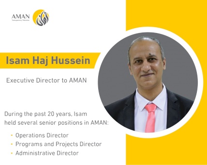 Isam Haj Hussein, the new Executive Director to AMAN