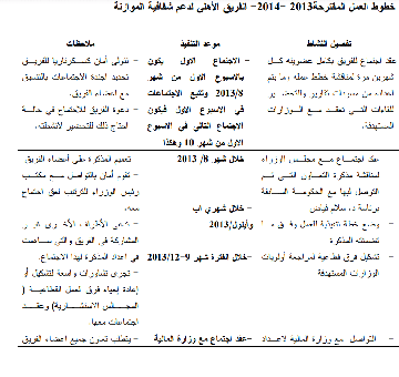 خطة الفريق الأهلي 2013-2014     