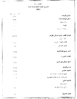 الموازنة العامة