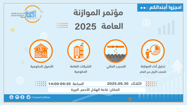 دعوة: مؤتمر الموازنة العامة للعام 2025