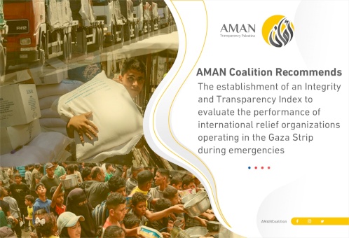 AMAN Coalition Recommends Establishing an Integrity and Transparency Index for their Work in Emergencies