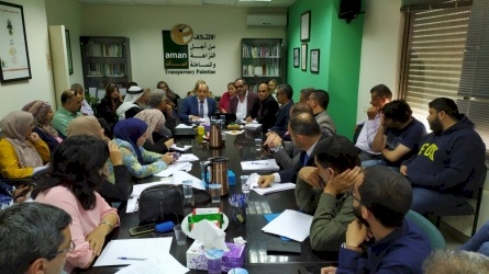 AMAN discusses politicization of the public service in Palestine