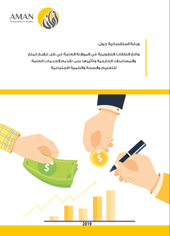 واقع النفقات التطويرية في الموازنة العامة في ظل تراجع المنح والمساعدات الخارجية وتأثيرها على تقديم الخدمات العامة للتعليم والصحة والتنمية الاجتماعية