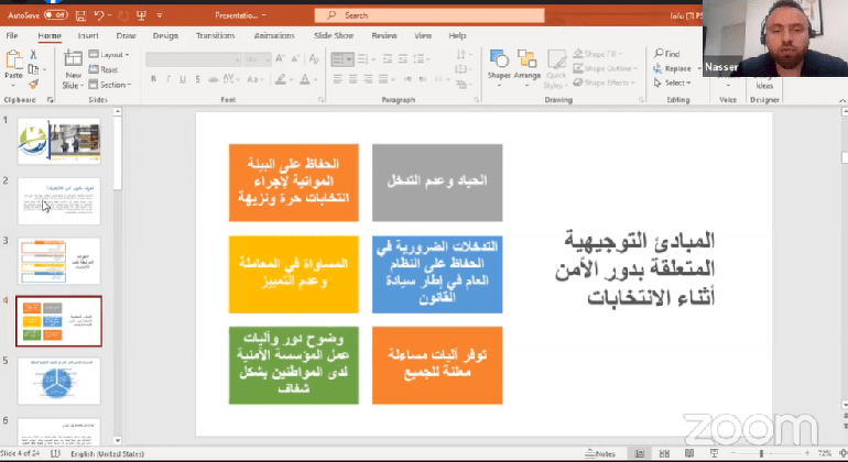 المنتدى المدني لتعزيز الحكم الرشيد في قطاع الأمن يعقد جلسة نقاش حول أدوار قوى الأمن والشرطة في الانتخابات