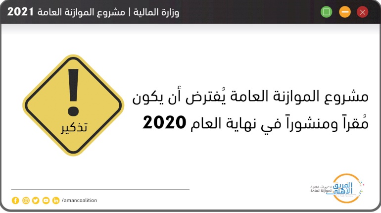 مشروع الموازنة العامة يفترض أن يكون مقراً ومشروعاً