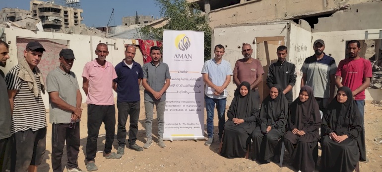 ائتلاف أمان ينفذ جلسات مشورة قانونية لتعزيز الشفافية في توزيع المساعدات بقطاع غزة