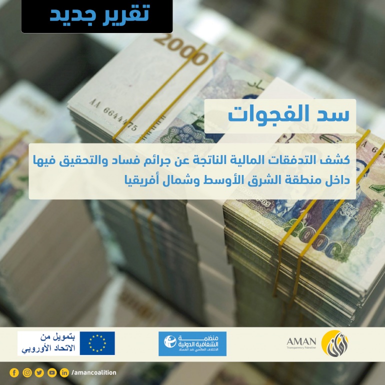 الشفافية الدولية تصدر تقريرًا إقليميًا حول التدفقات المالية الناتجة عن جرائم فساد في الشرق الأوسط وشمال إفريقيا