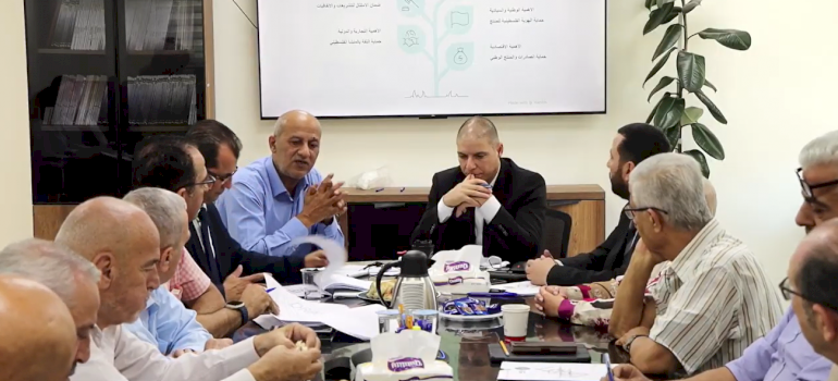 ورشة عمل لنقاش تقرير إدارة مخاطر الفساد في إصدار ومنح شهادة المنشأة الفلسطينية