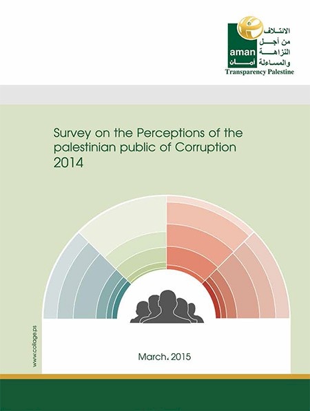 إستطلاع رأي المواطنين الفلسطينيين حول واقع الفساد 2014