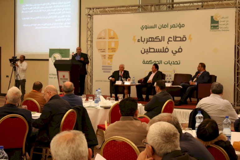 AMAN Hold Its Annual Conference: Electricity Sector and Governance Challenges in Palestine