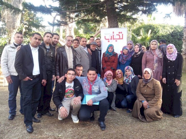 مشروع تجاوب من أجل تقوية وتطوير  المُجتمعات المحلية يختتم جلسة توجيهية للجانه المحلية في المغراقة