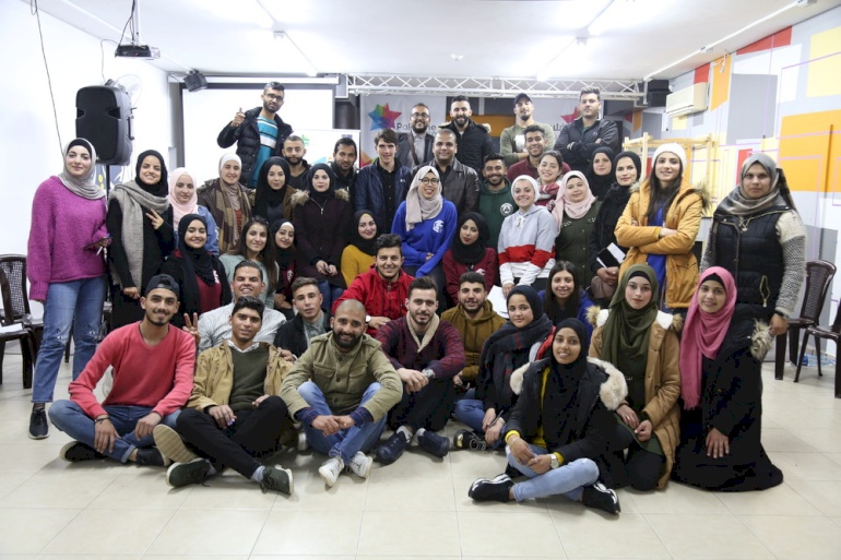 Engaging 80 young men and women in the West Bank and Gaza Strip